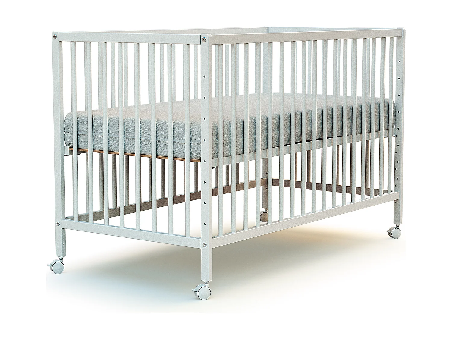 Co-slaapbed babybedje in hout Wit 60 x 120 cm LIO