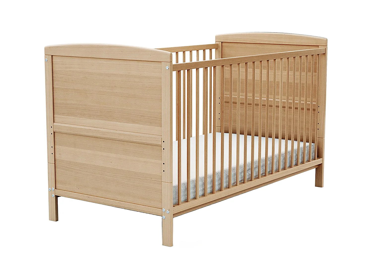 Lit bébé évolutif en bois ESSENTIEL Hêtre Verni 70 x 140 cm