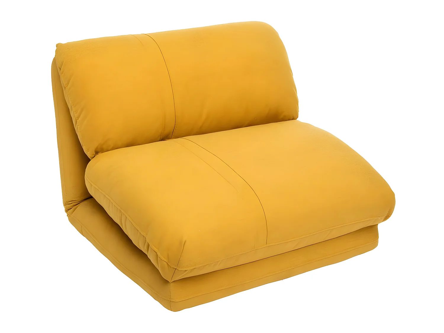 Chauffeuse multi-position 1 Place tissu Jaune Moutarde