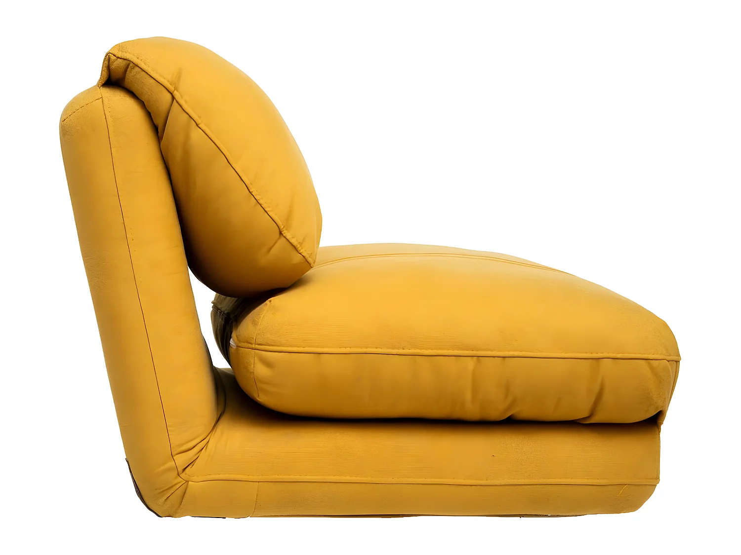 Chauffeuse multi-position 1 Place tissu Jaune Moutarde