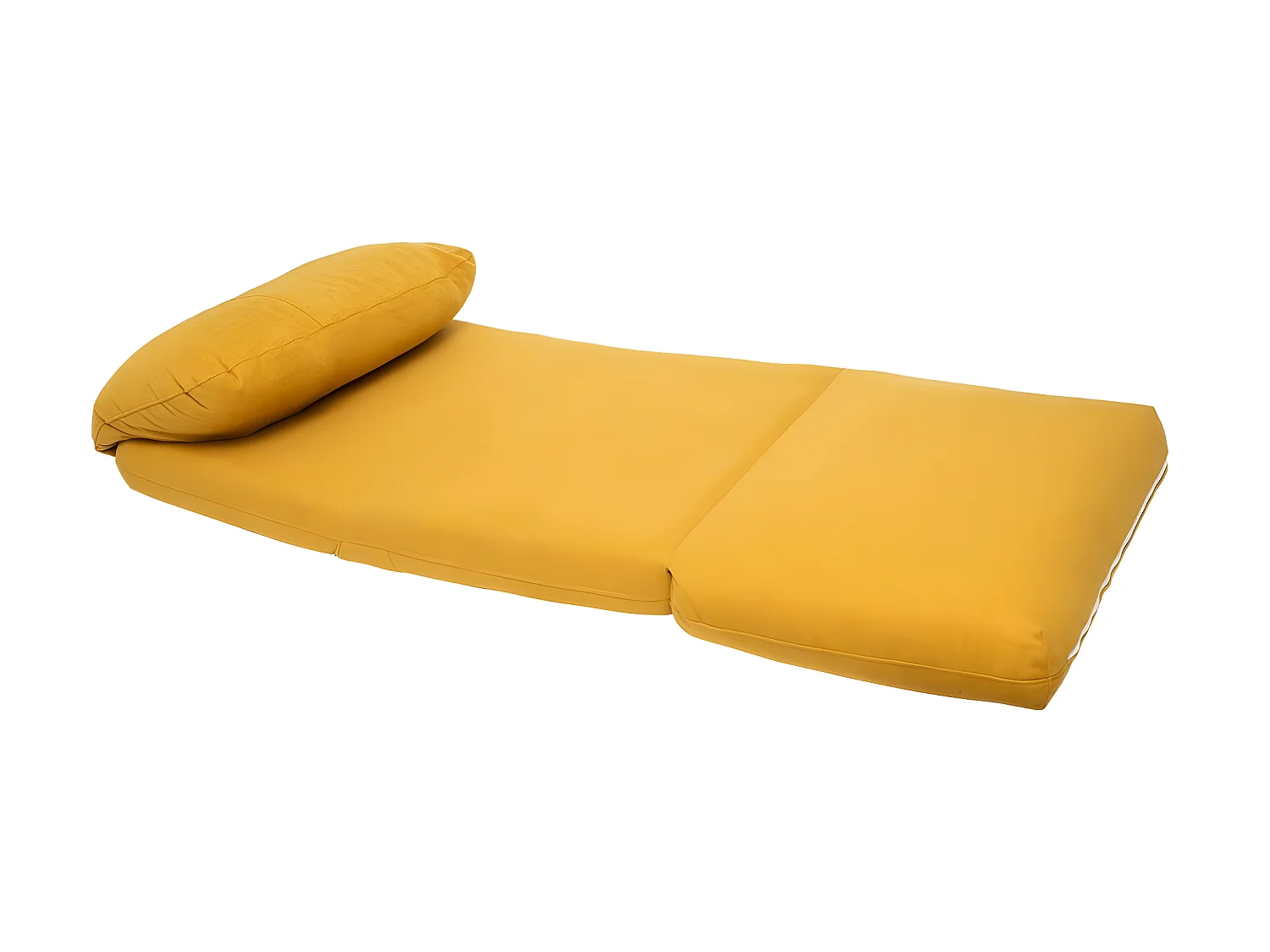 Chauffeuse multi-position 1 Place tissu Jaune Moutarde