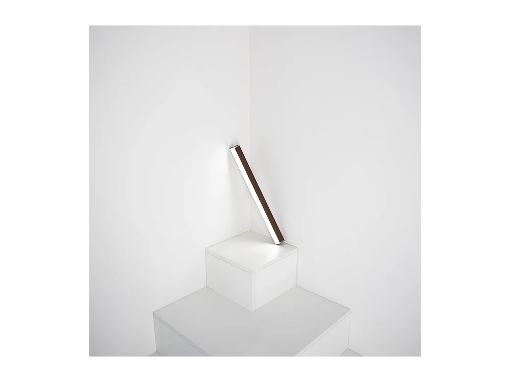 Pencil - Módulo de luz a batería Zafferano, pequeño, portátil y recargable, IP65, regulador táctil, altura 50 cm, gris oscuro
