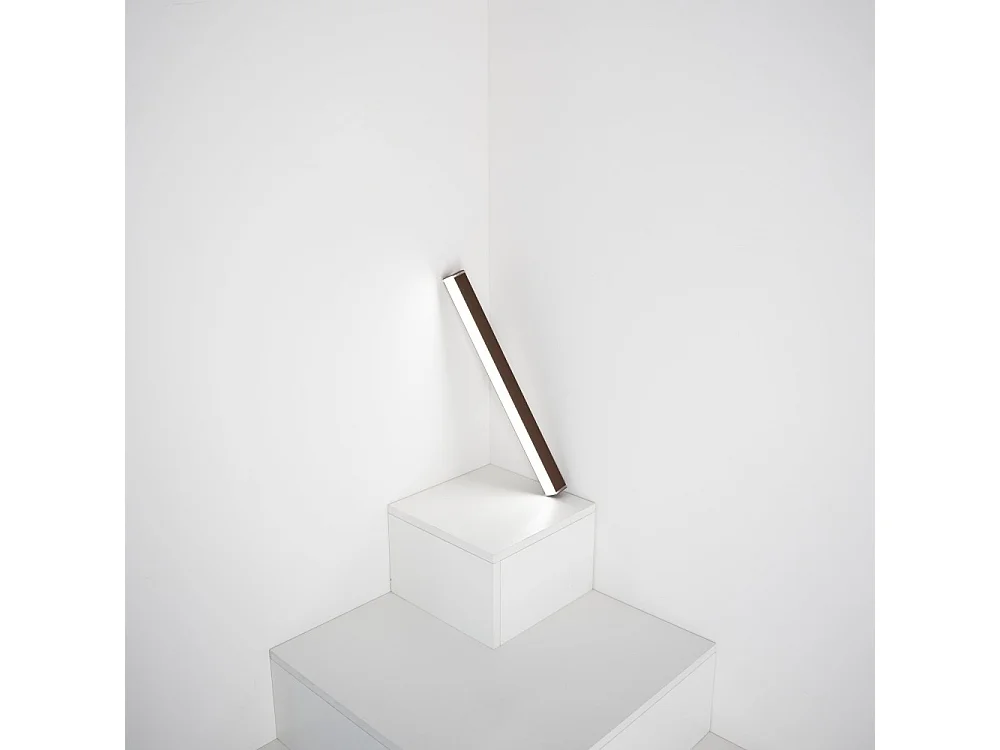 Pencil - Módulo de luz a batería Zafferano, pequeño, portátil y recargable, IP65, regulador táctil, altura 50 cm, gris oscuro