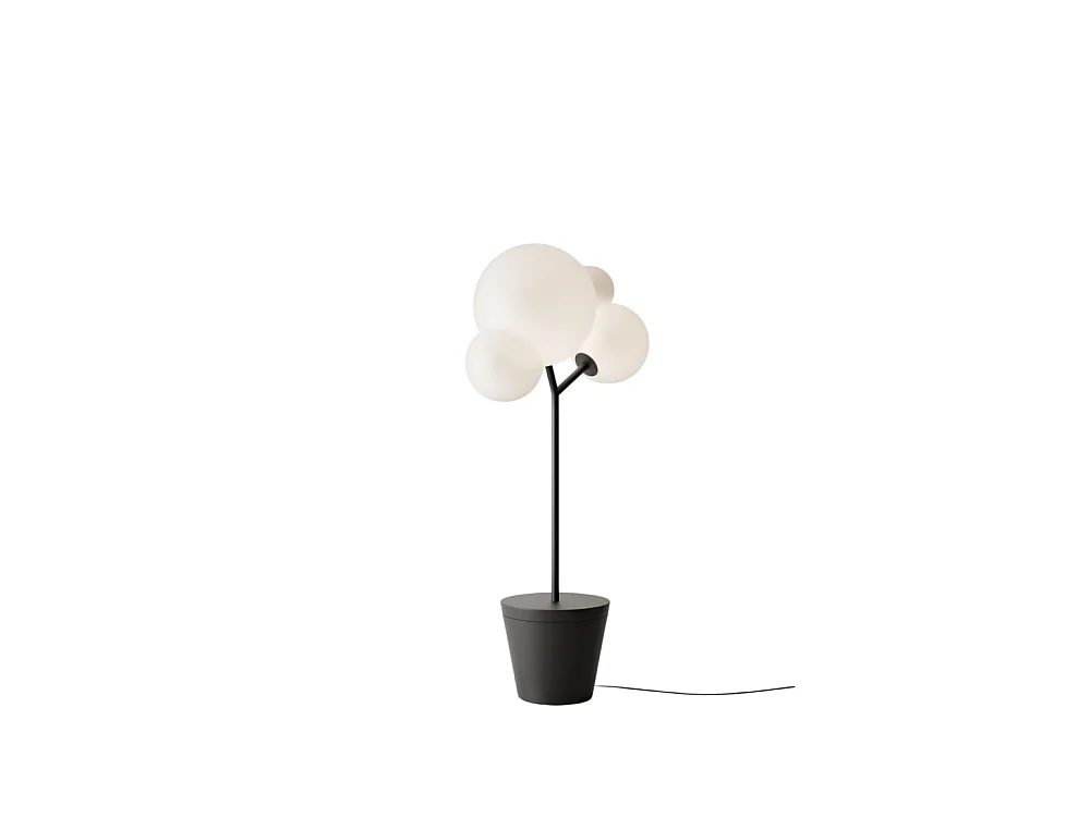 Lampadaire Zafferano - Tree of Light pour intérieur et extérieur, noir - Lampadaire LED E27 - Base réglable