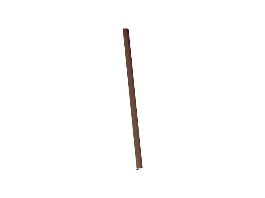 Pencil - Zafferano batteriebetriebenes Lichtmodul, mittel, tragbar und wiederaufladbar, IP65, Touch-Dimmer, Höhe 98cm, Corten