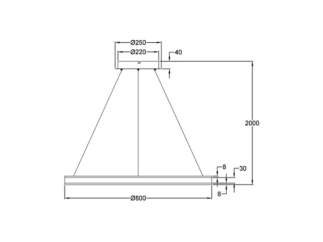 Lámpara colgante LED Palau 64W 3000K regulable Ø80 cm Oro mate - Lámpara de araña de metal y metacrilato