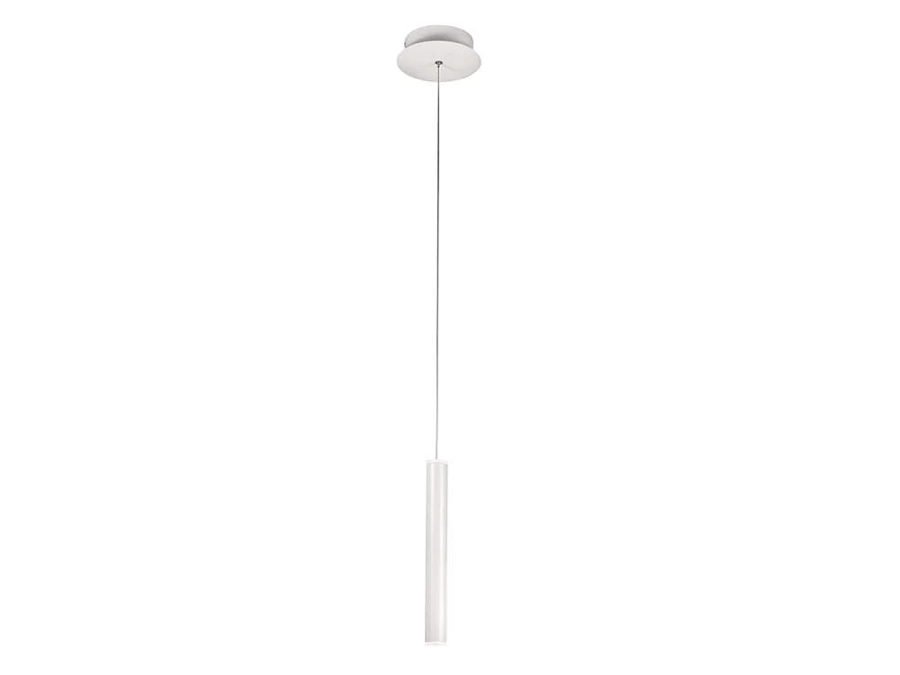Prado enkele hanglamp in wit van Fabas Luce - 6,5W dimbare LED, modern design
