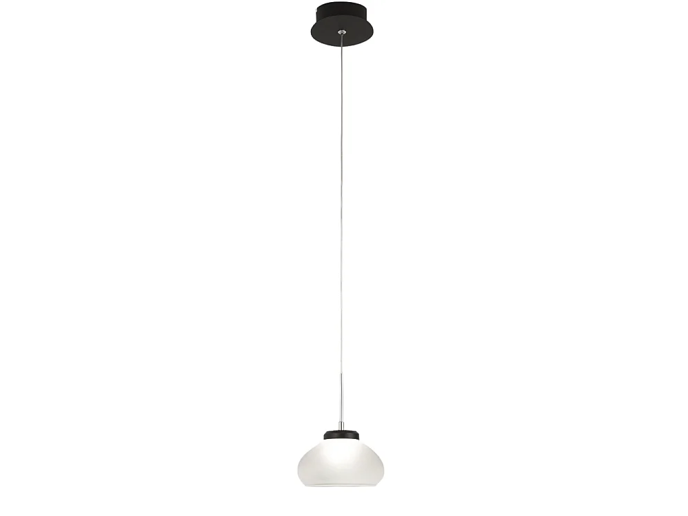 Arabella - Lampada a sospensione singola di Fabas Luce - Led 8W - Lampada da soffitto Diametro 14cm Bianca