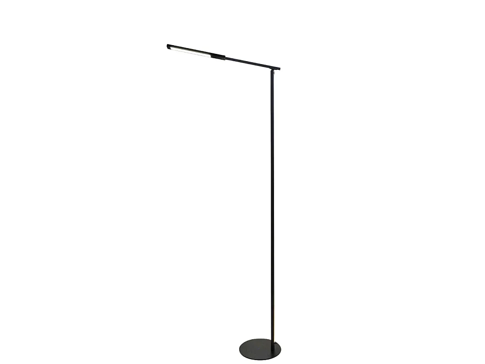Ideal - Regulowana czarna lampa podłogowa LED z metalu wys. 130 cm Fabas Luce - Zintegrowane oświetlenie LED 10 W CCT (3000 K 4000 K 5000 K 6000 K)