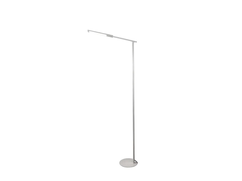Ideal – Verstellbare weiße LED-Stehleuchte aus Metall, H. 130 cm, Fabas Luce – Integriertes 10-W-LED-Licht, CCT (3000 K, 4000 K, 5000 K, 6000 K)