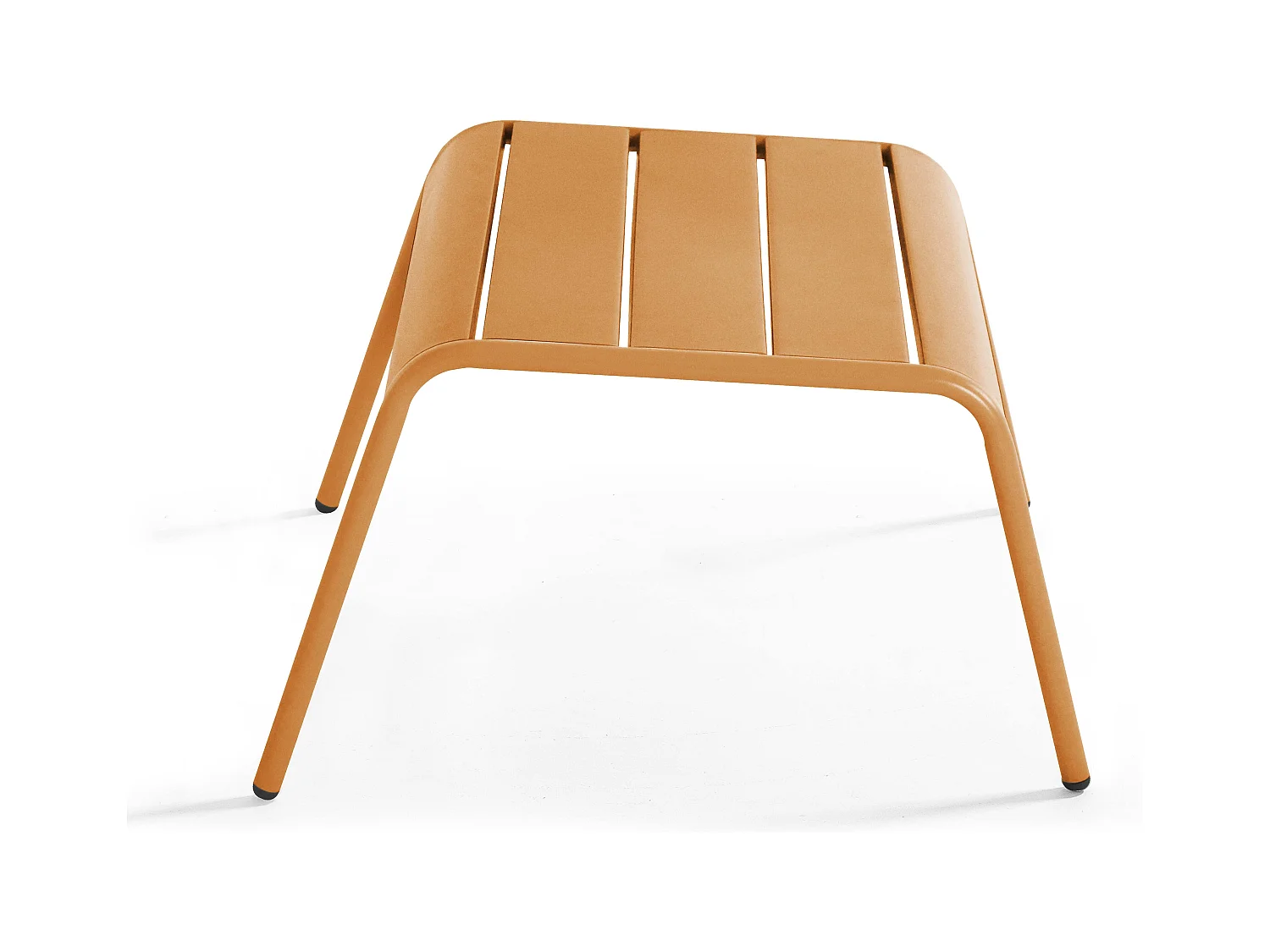 Lot de 2 fauteuils relax avec repose-pieds en métal Caramel - Palavas