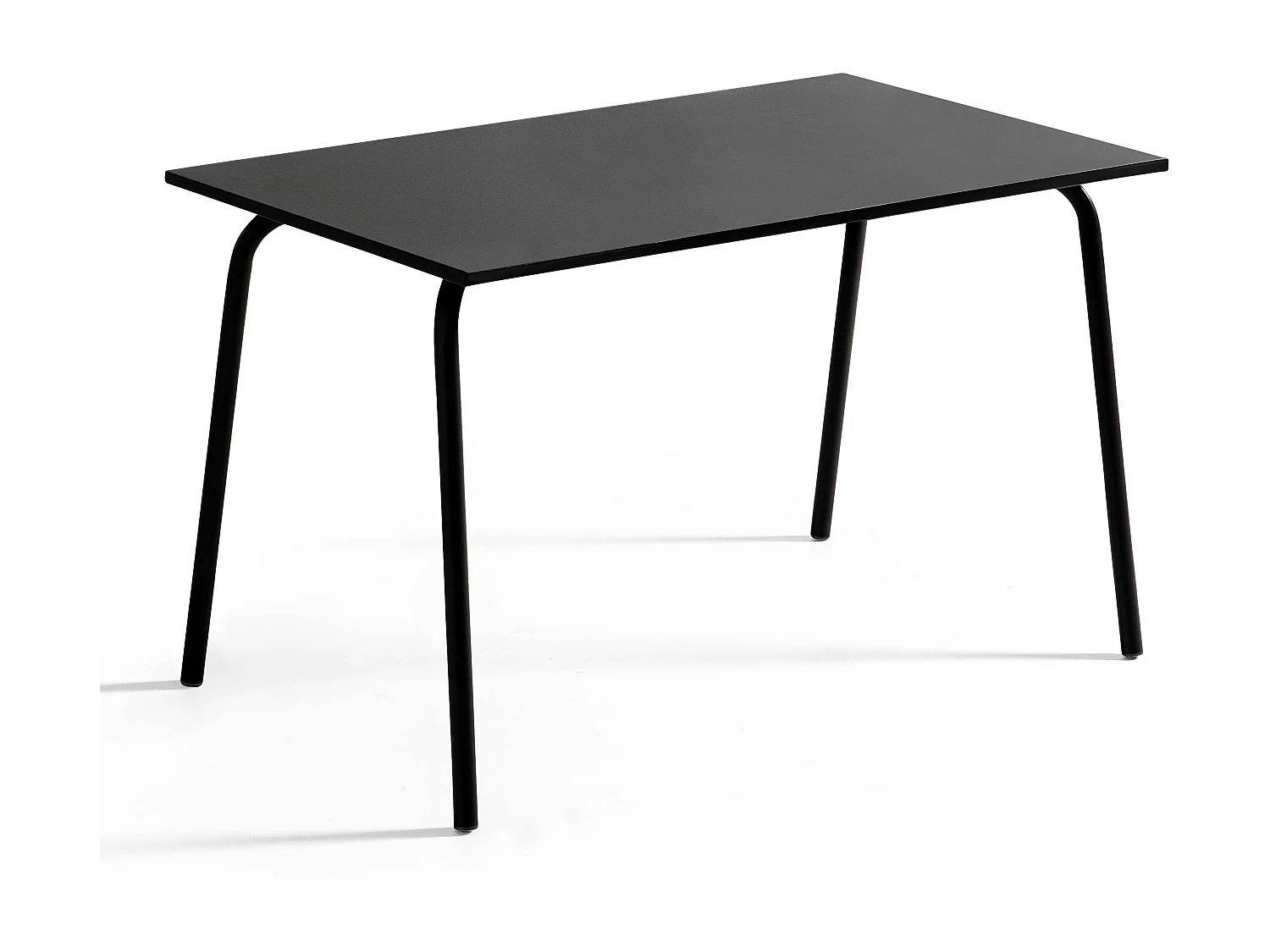 Ensemble table de jardin en métal et 4 chaises noir - Palavas