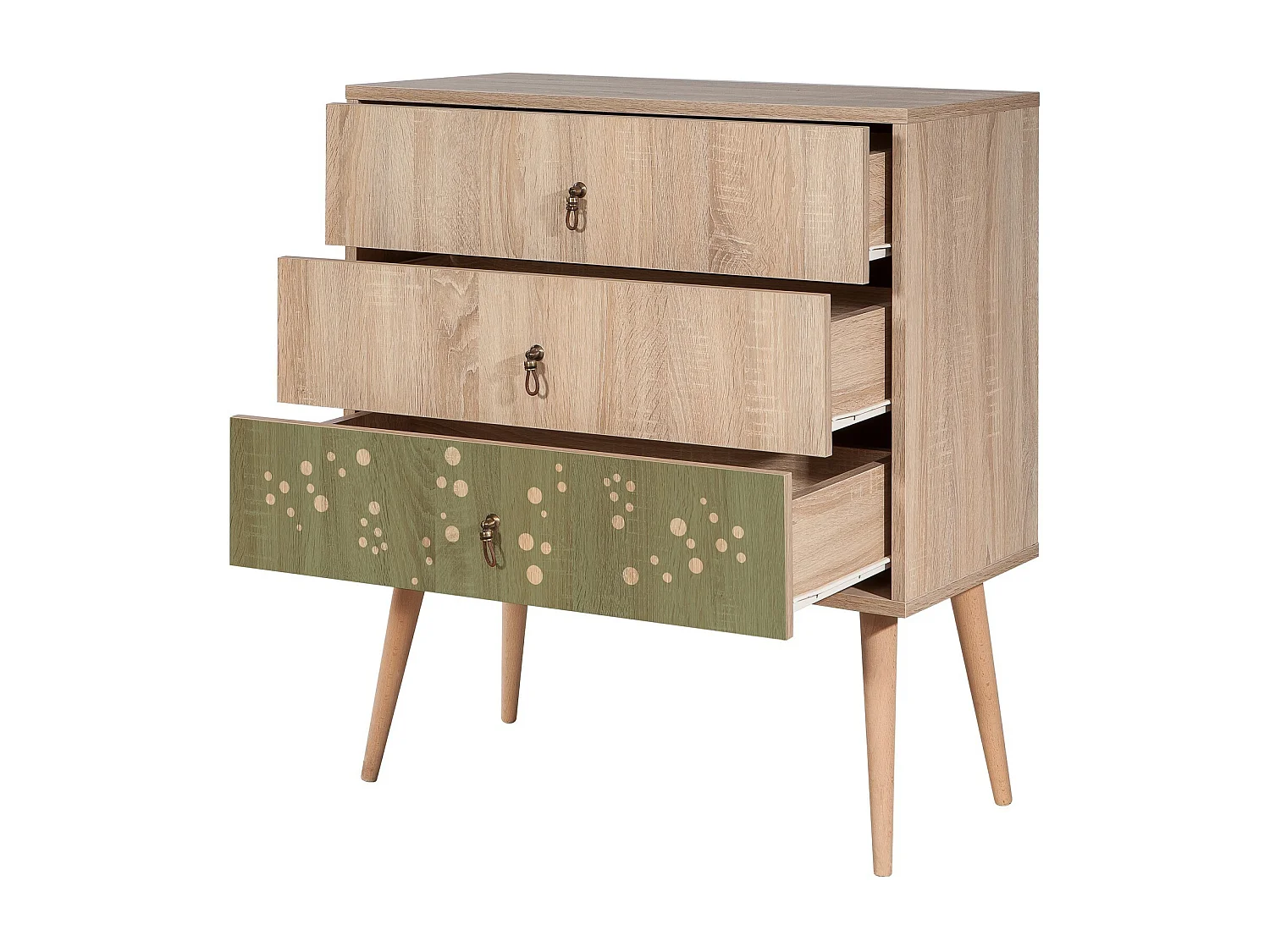 Cómoda City Trio Dino multicolor 80x40x89 cm