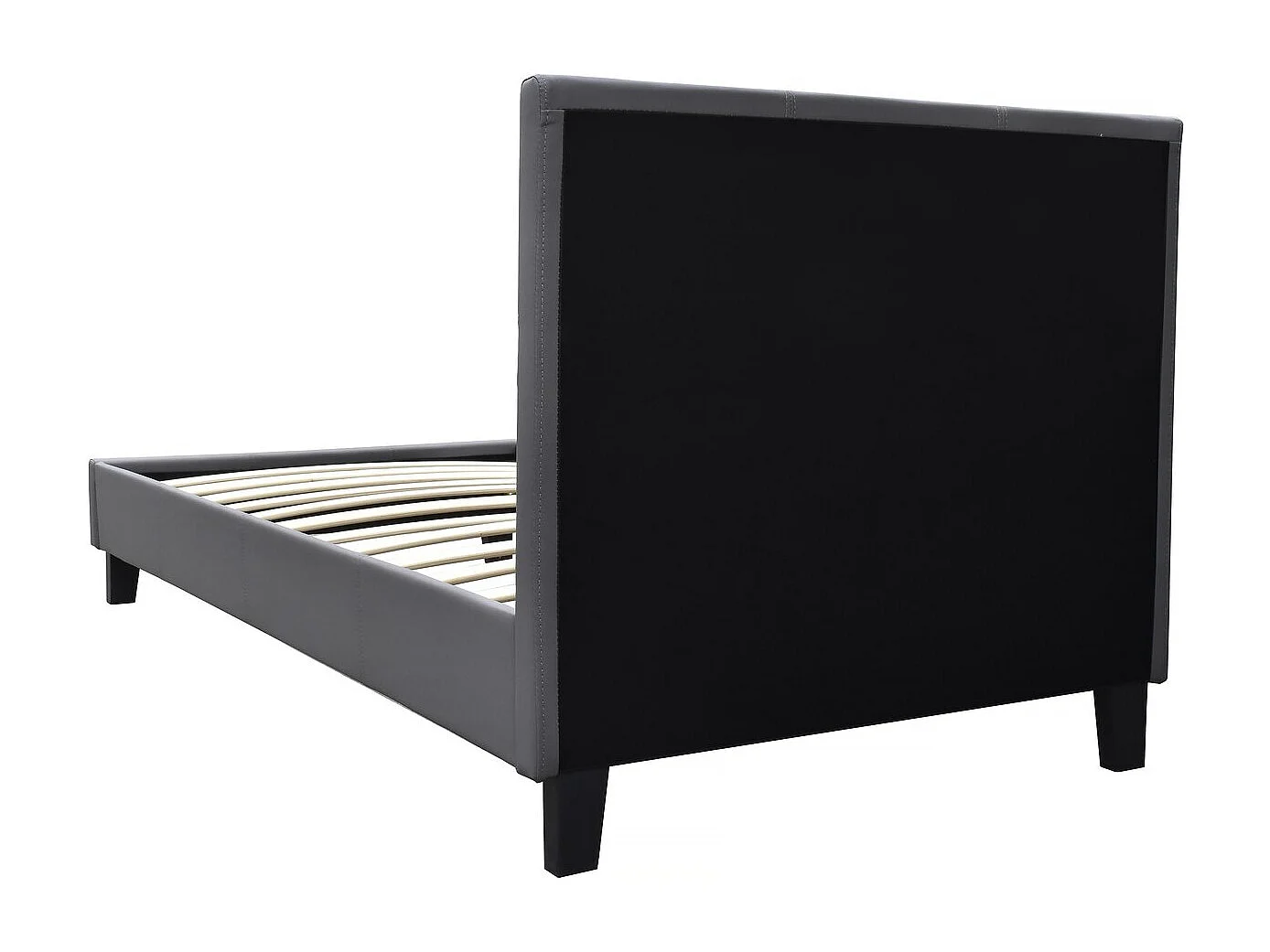 Lit "Lina" - 90 x 190 cm - Gris foncé