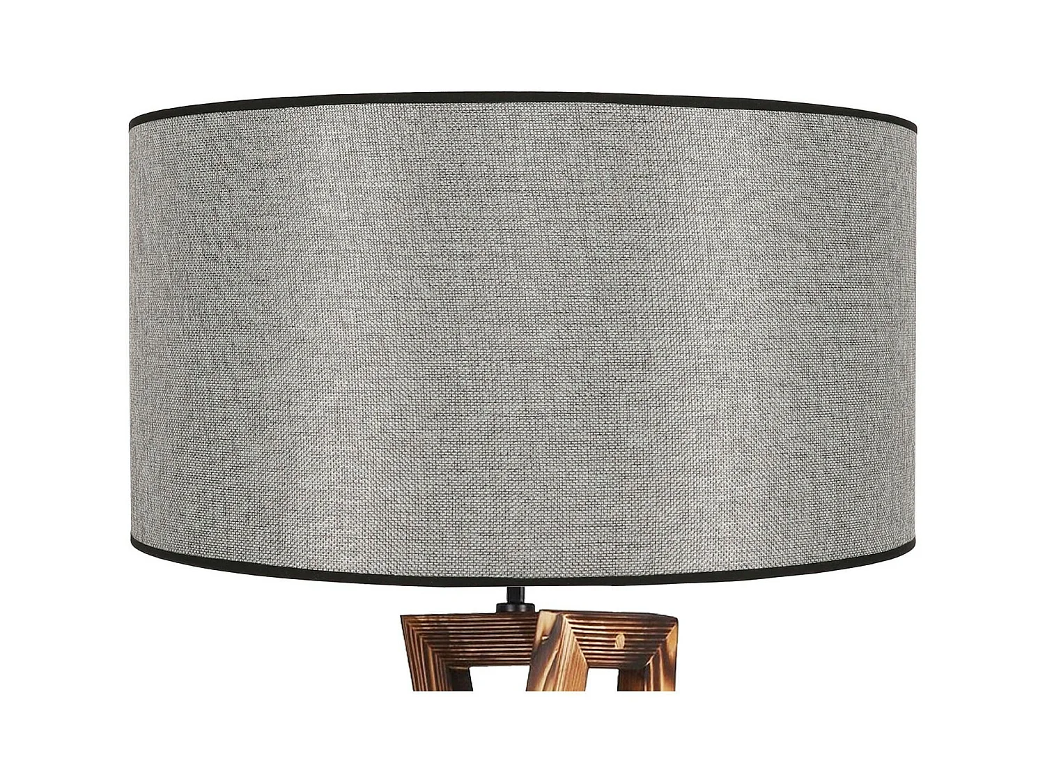 Lampadaire trépied croisé abat-jour gris 150 cm KILIS