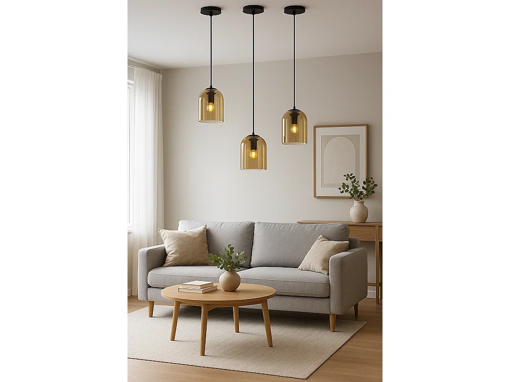 Lampe Suspendue Toolight APP1704-1CP Brown