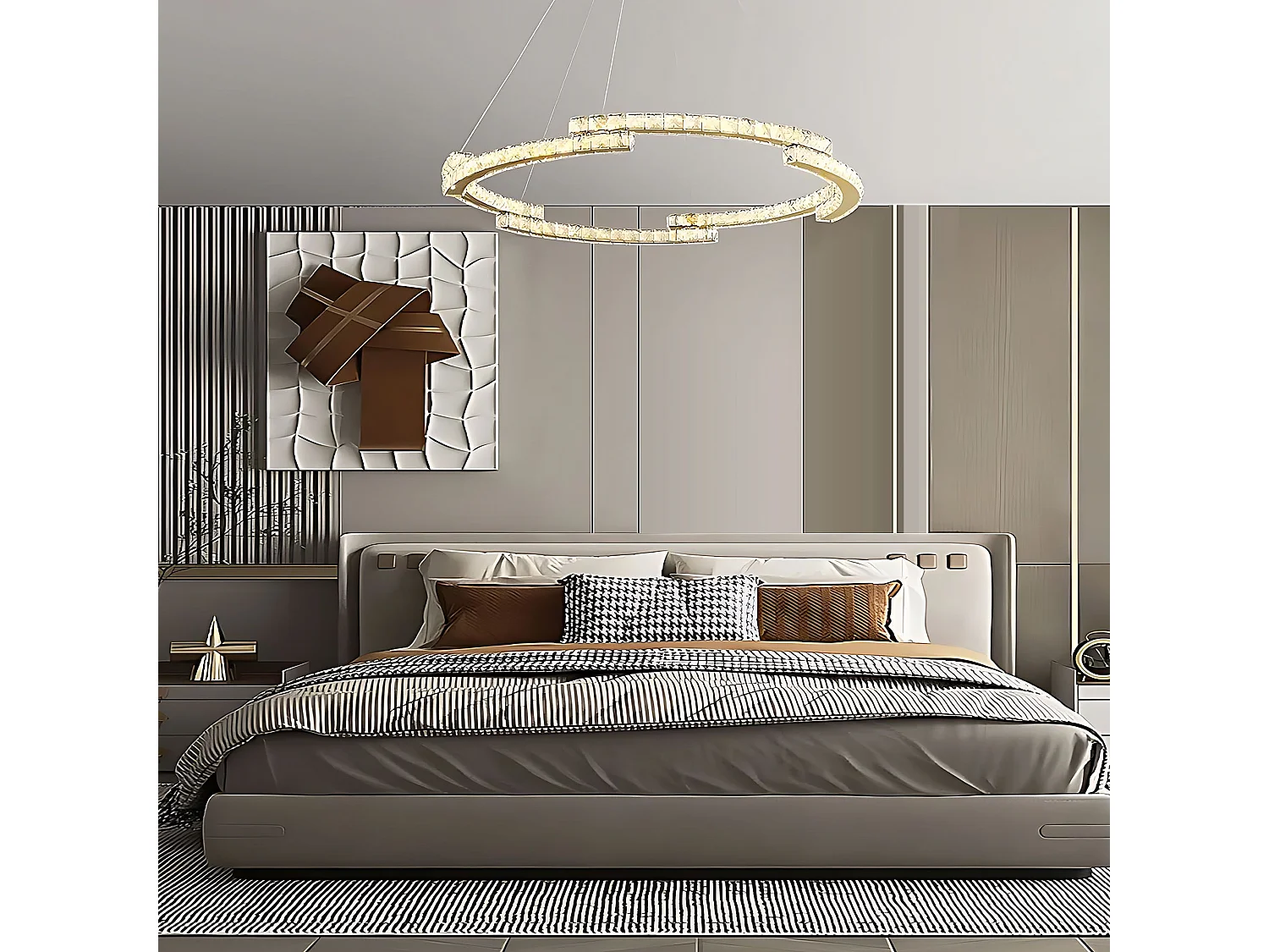 Lampe Suspendue Toolight APP1771-CP Gold