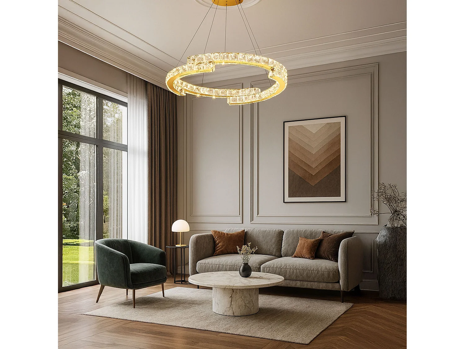 Lampe Suspendue Toolight APP1771-CP Gold