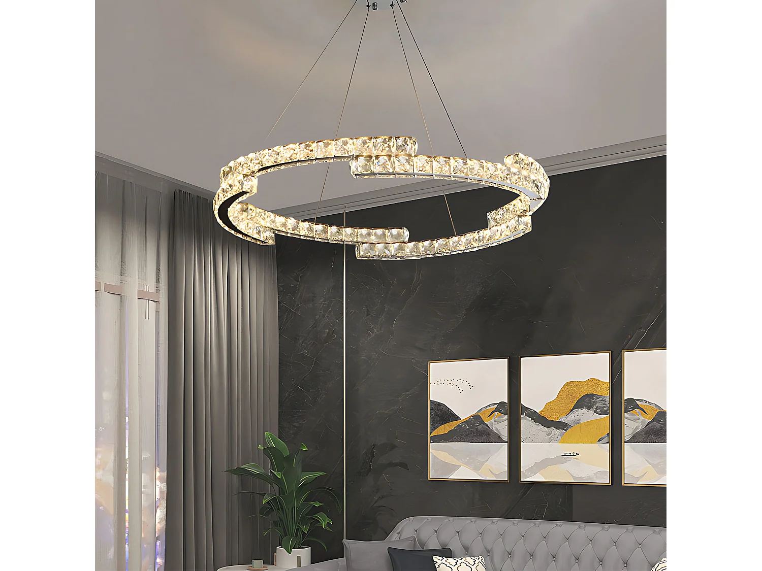 Lampe Suspendue Toolight APP1770-CP Chrome