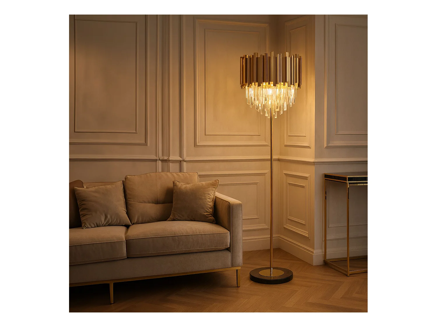 Lampe Autoportante Toolight APP1717-3F Chrome