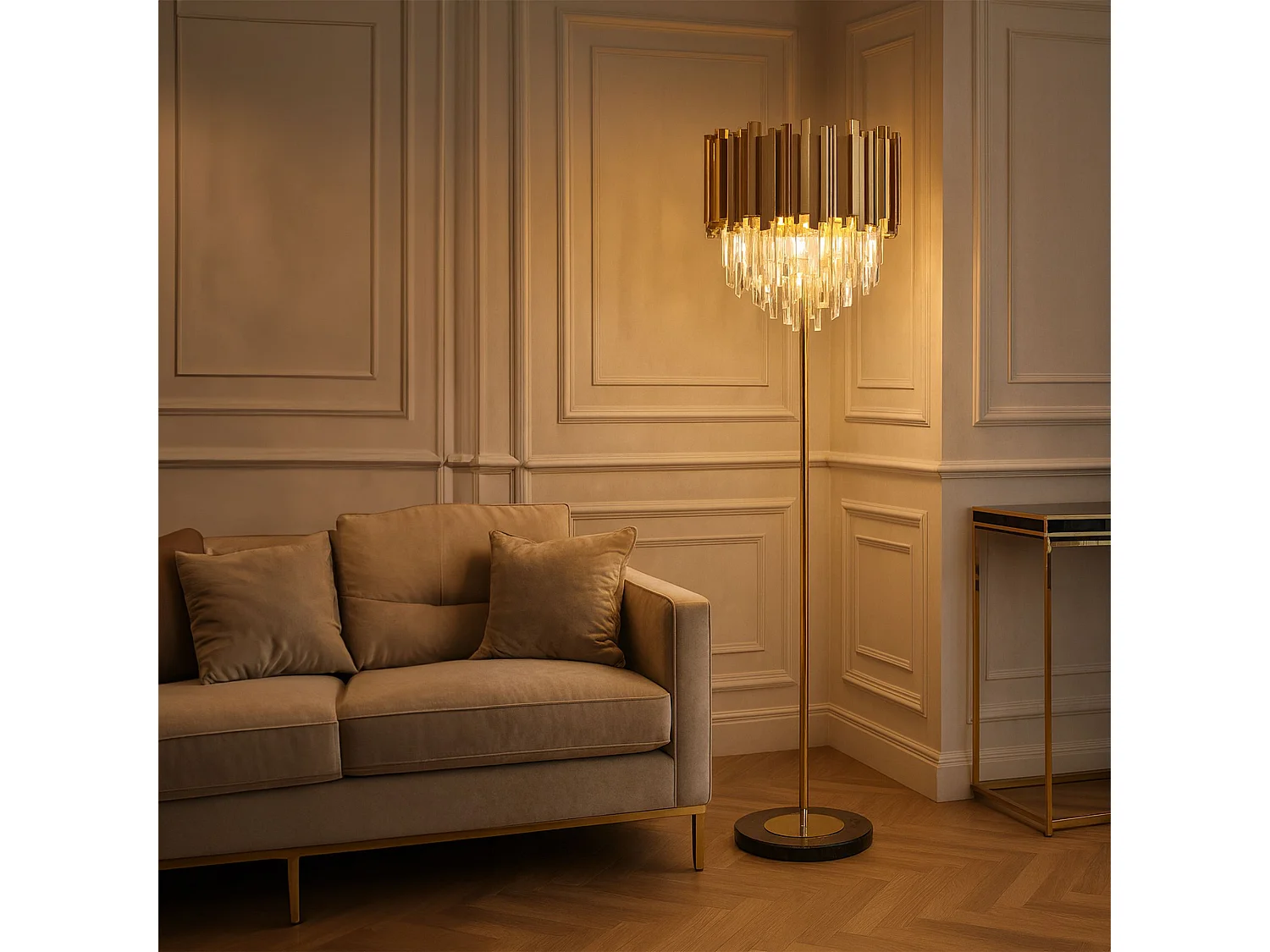 Lampe Autoportante Toolight APP1717-3F Chrome