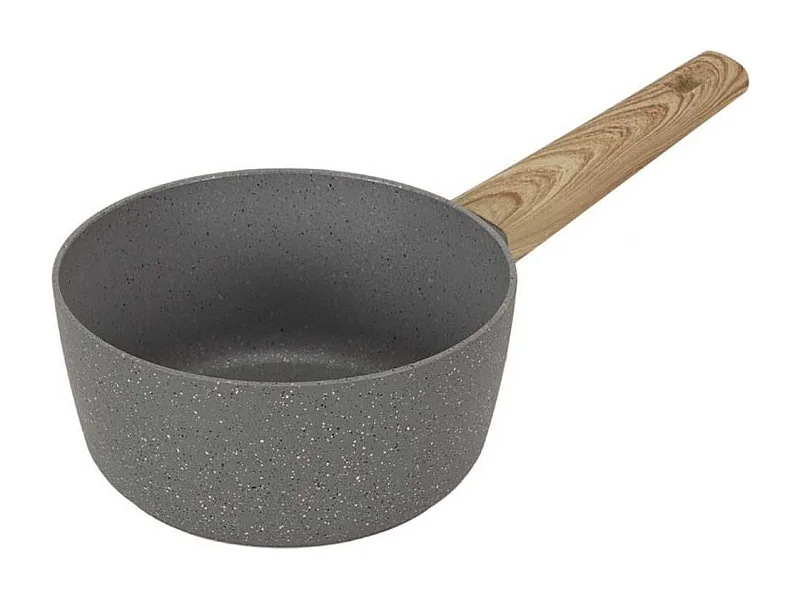 Casserole Aluminium Forgé 20cm avec Manche Effet Bois Tous Feux (Induction)