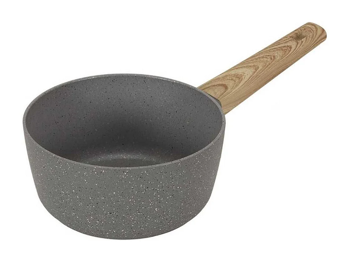 Casserole Aluminium Forgé 20cm avec Manche Effet Bois Tous Feux (Induction)