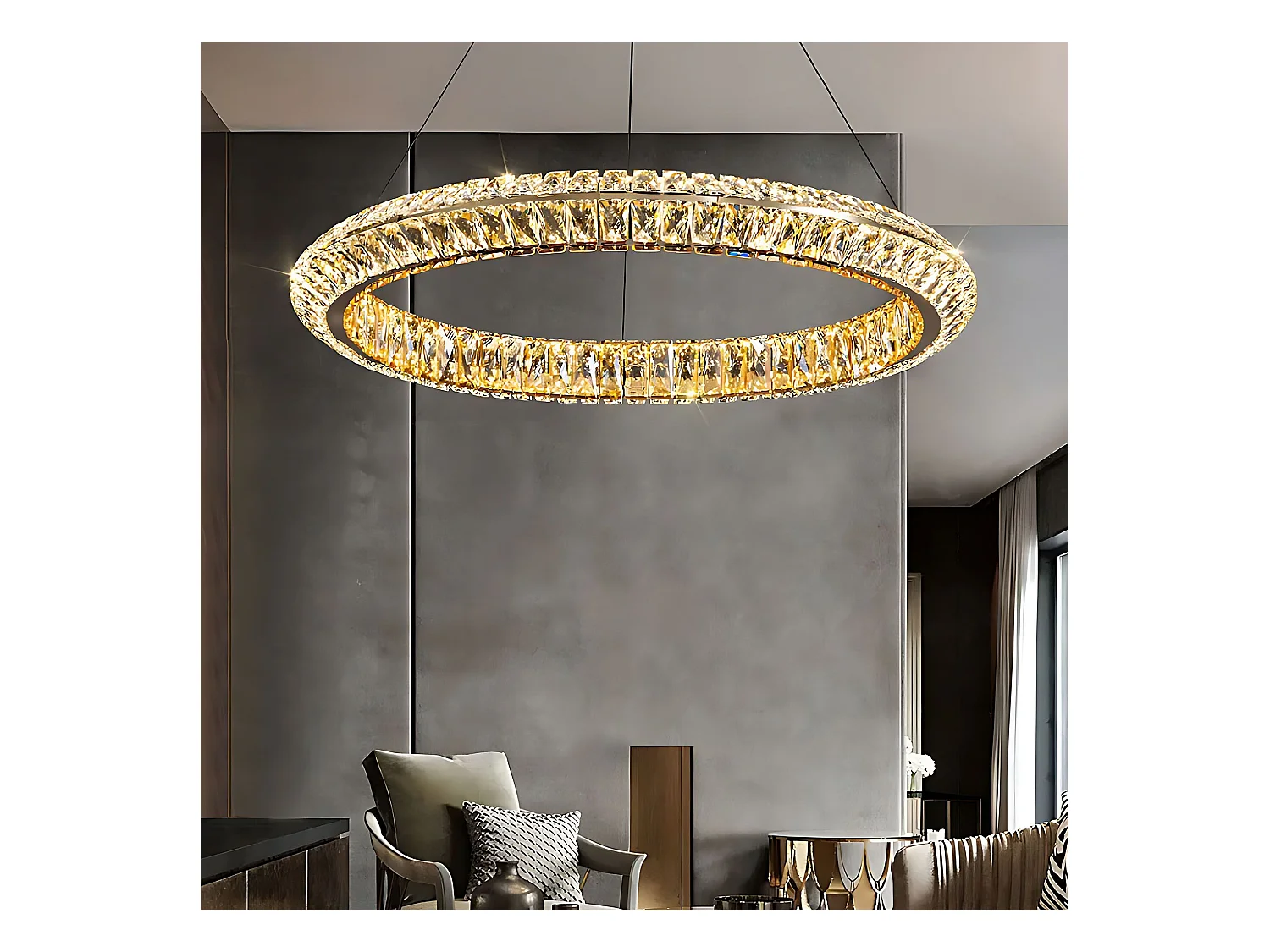 Lampe Suspendue Toolight APP1769-CP Gold