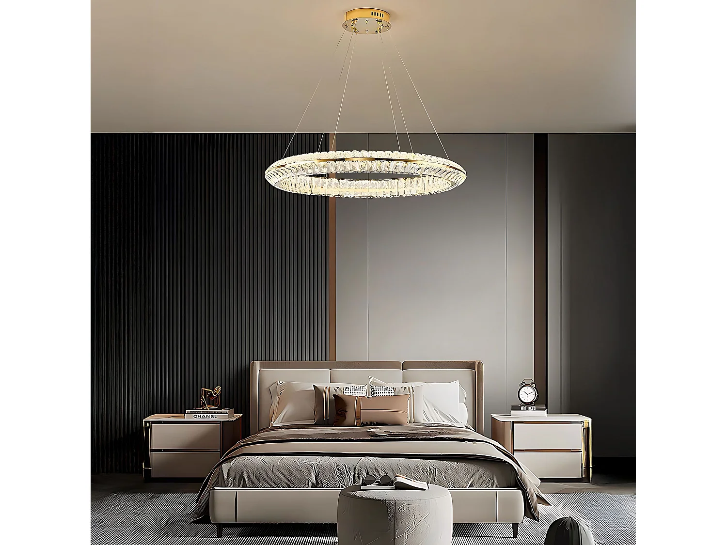 Lampe Suspendue Toolight APP1769-CP Gold