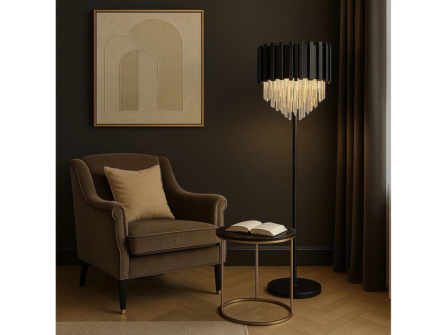 Lampe Autoportante Toolight APP1715-3F Black