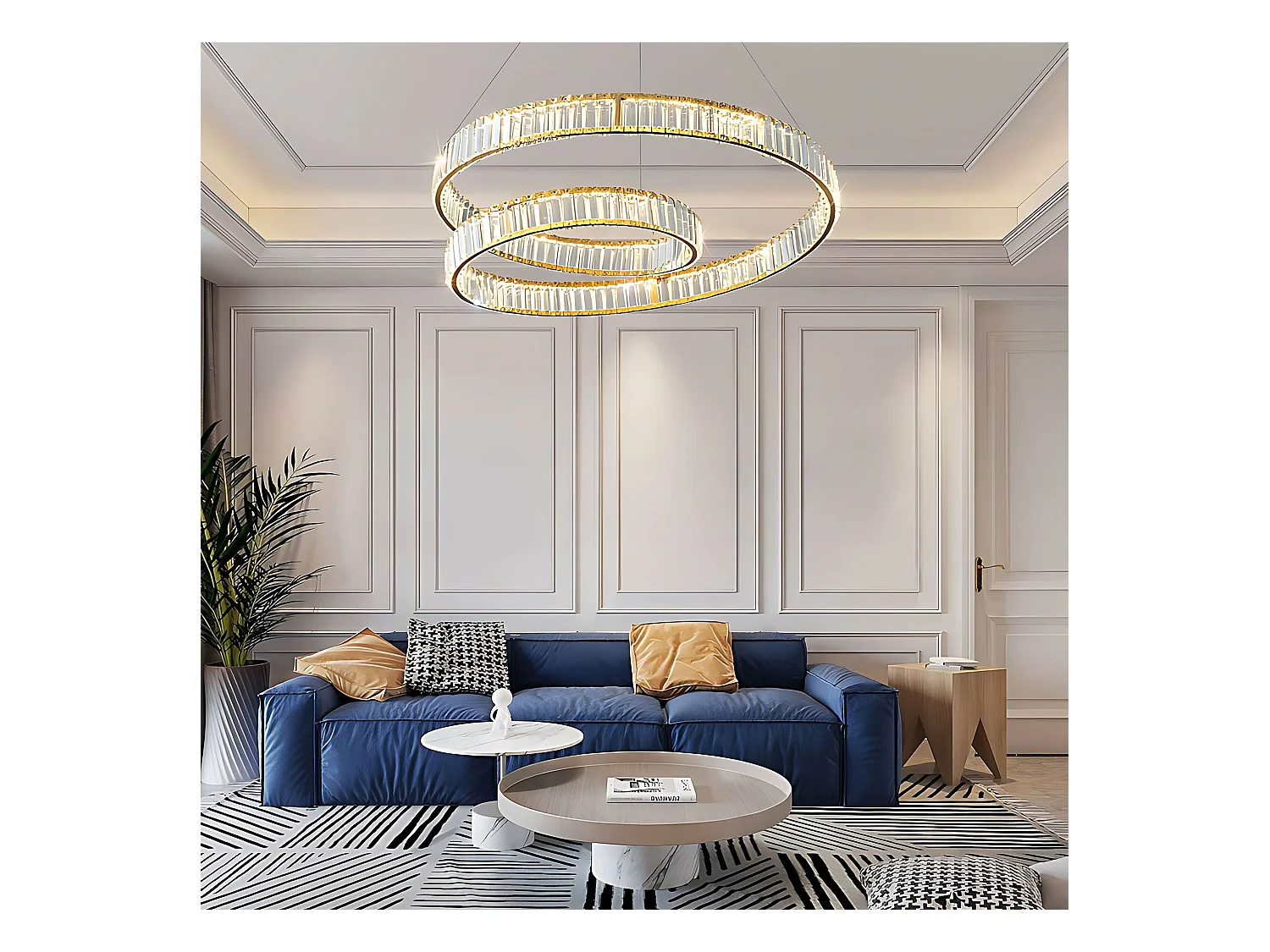 Lampe Suspendue Toolight APP1767-CP Gold