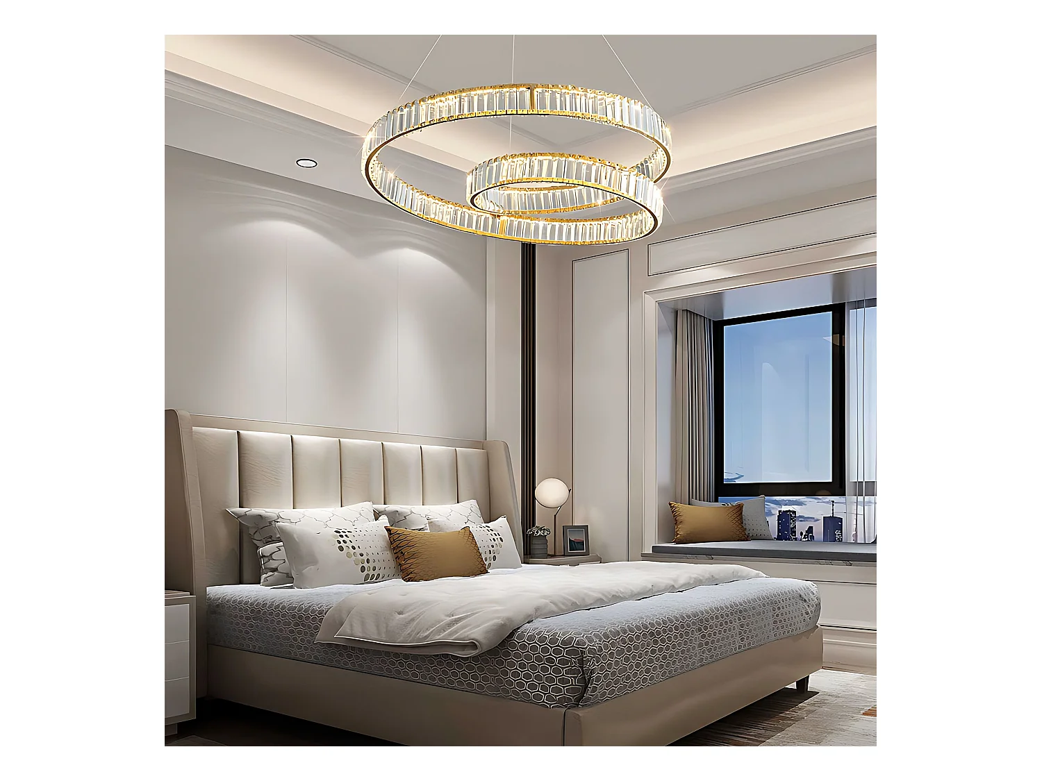 Lampe Suspendue Toolight APP1767-CP Gold