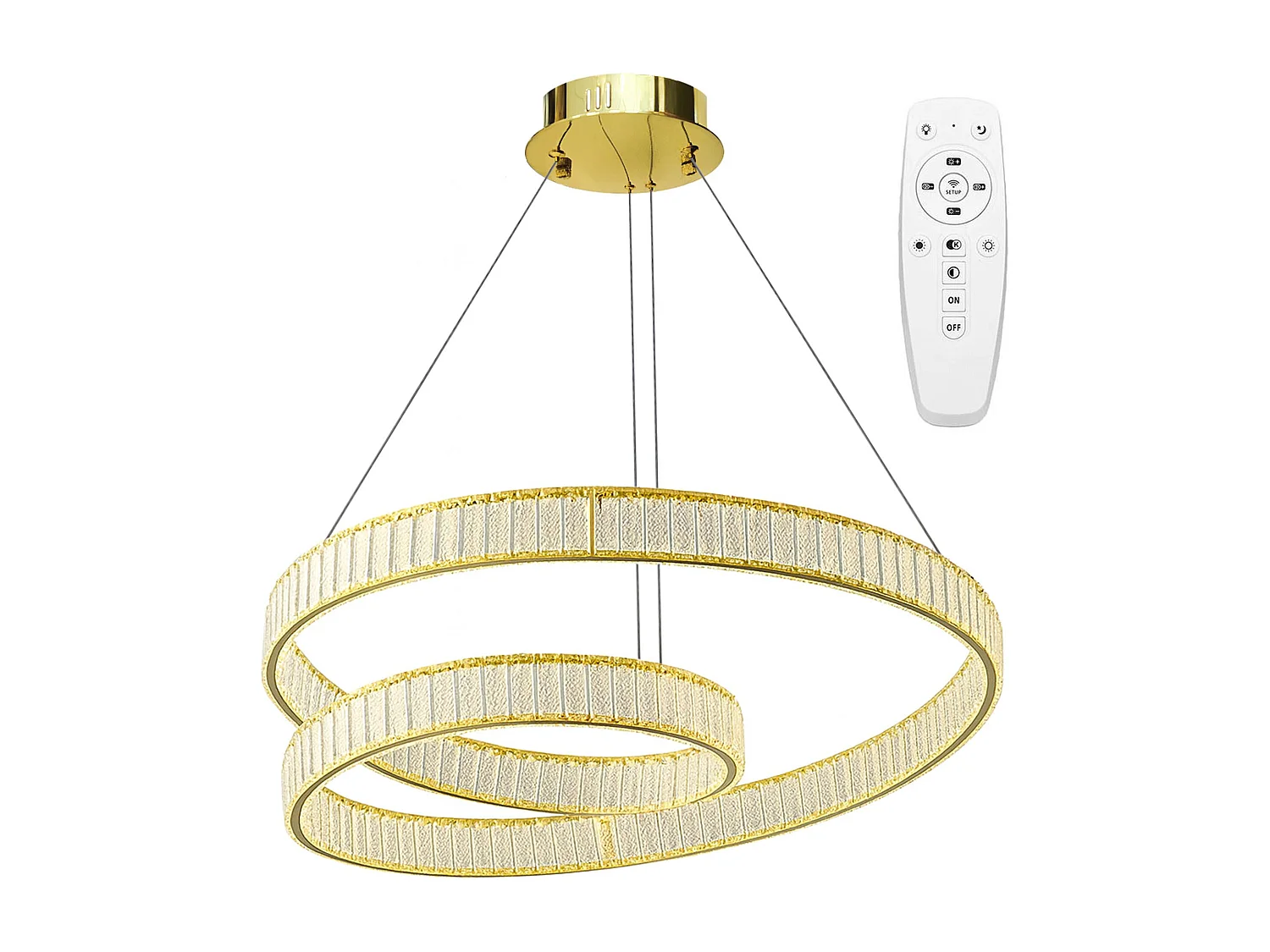 Toolight APP1767-CP hængelampe guld 58X58X100CM