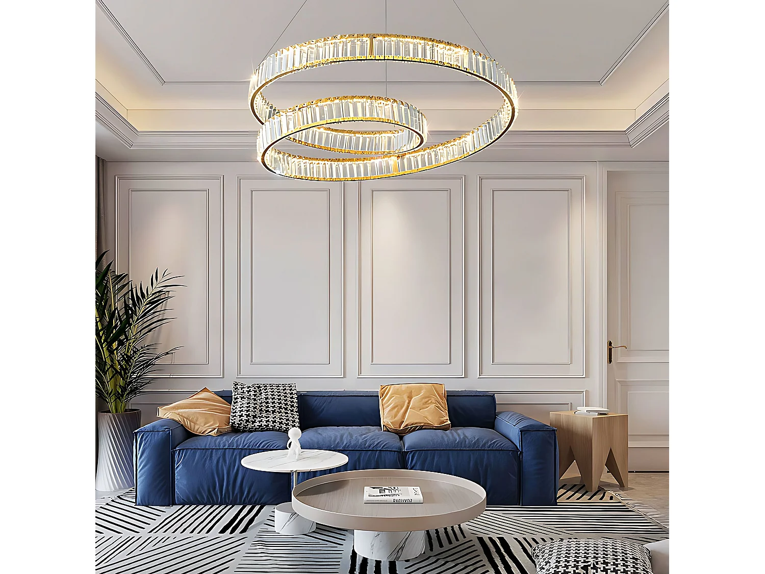 Toolight APP1767-CP hængelampe guld 58X58X100CM
