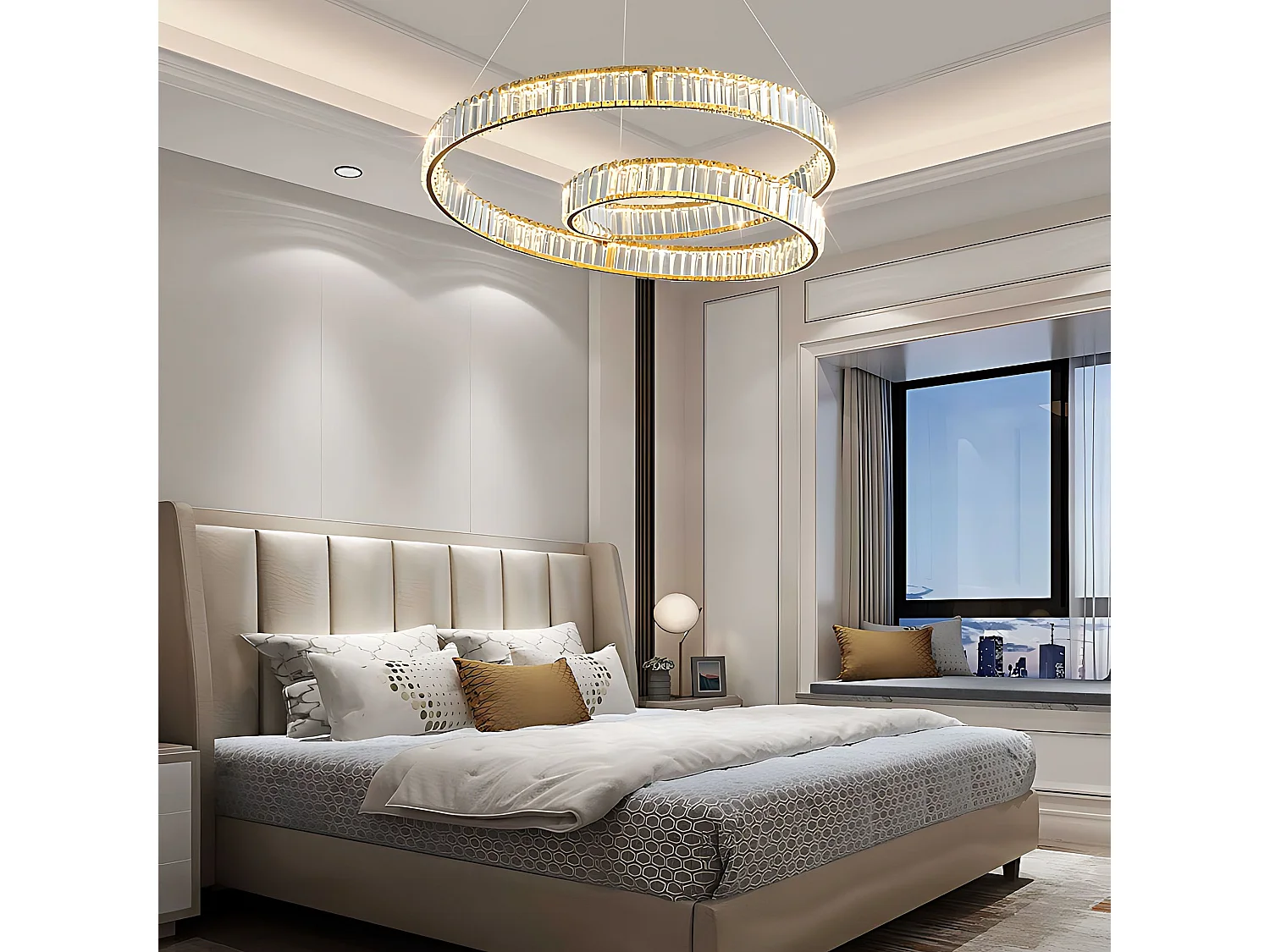 Toolight APP1767-CP hængelampe guld 58X58X100CM