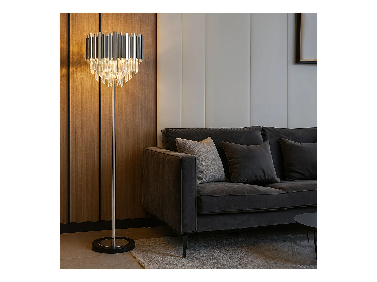 Lampe Autoportante Toolight APP1716-3F Chrome