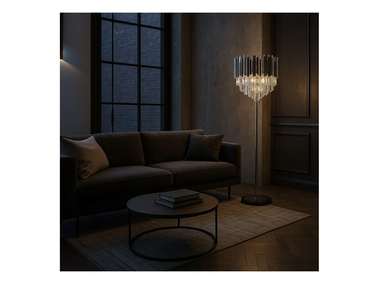 Lampe Autoportante Toolight APP1716-3F Chrome