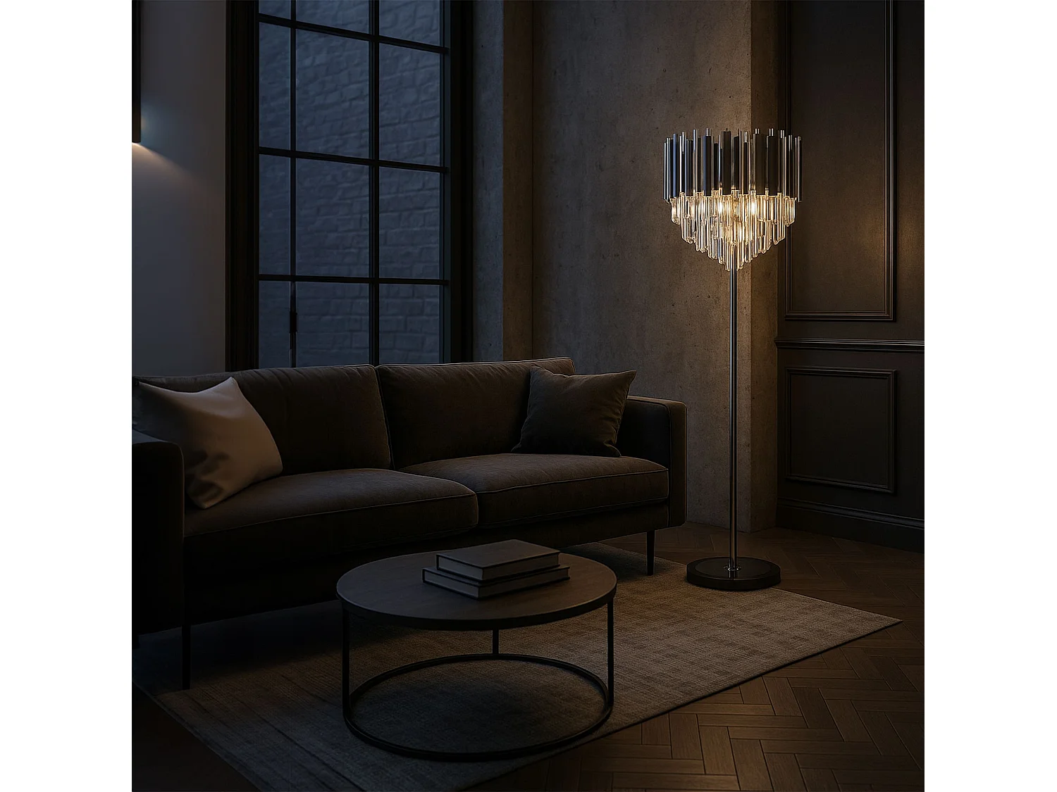 Lampe Autoportante Toolight APP1716-3F Chrome