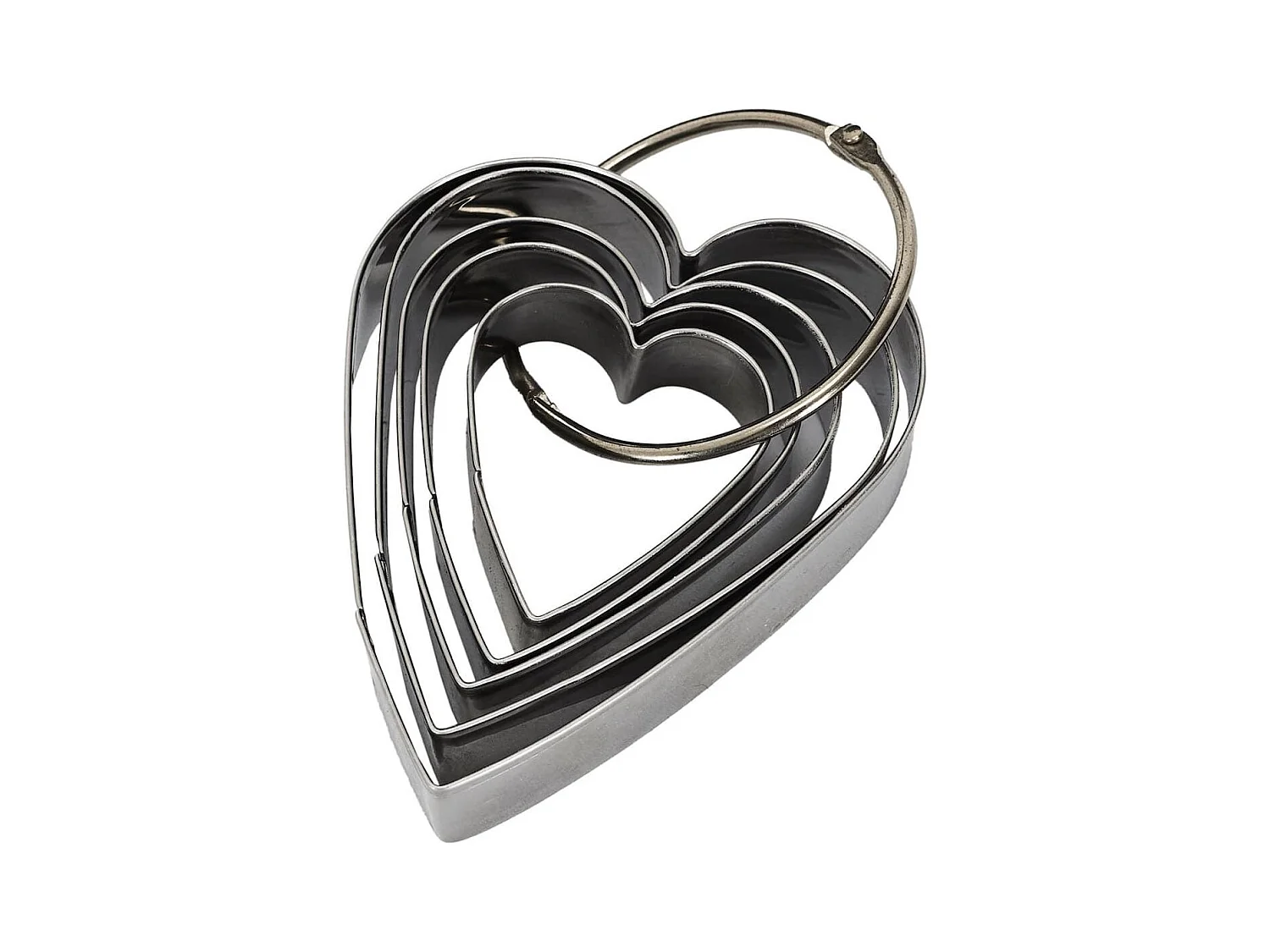 Ensemble de 5 emporte-pièces en forme de coeur différentes tailles