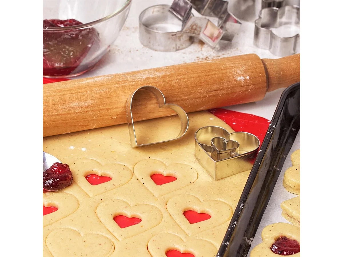 Ensemble de 5 emporte-pièces en forme de coeur différentes tailles