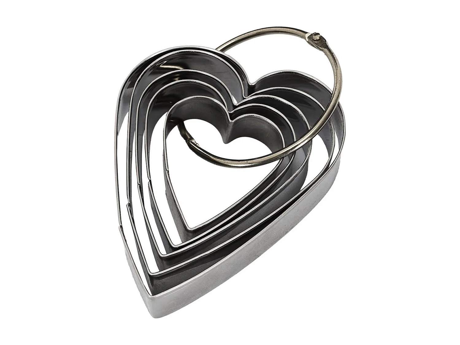 Ensemble de 5 emporte-pièces en forme de coeur différentes tailles