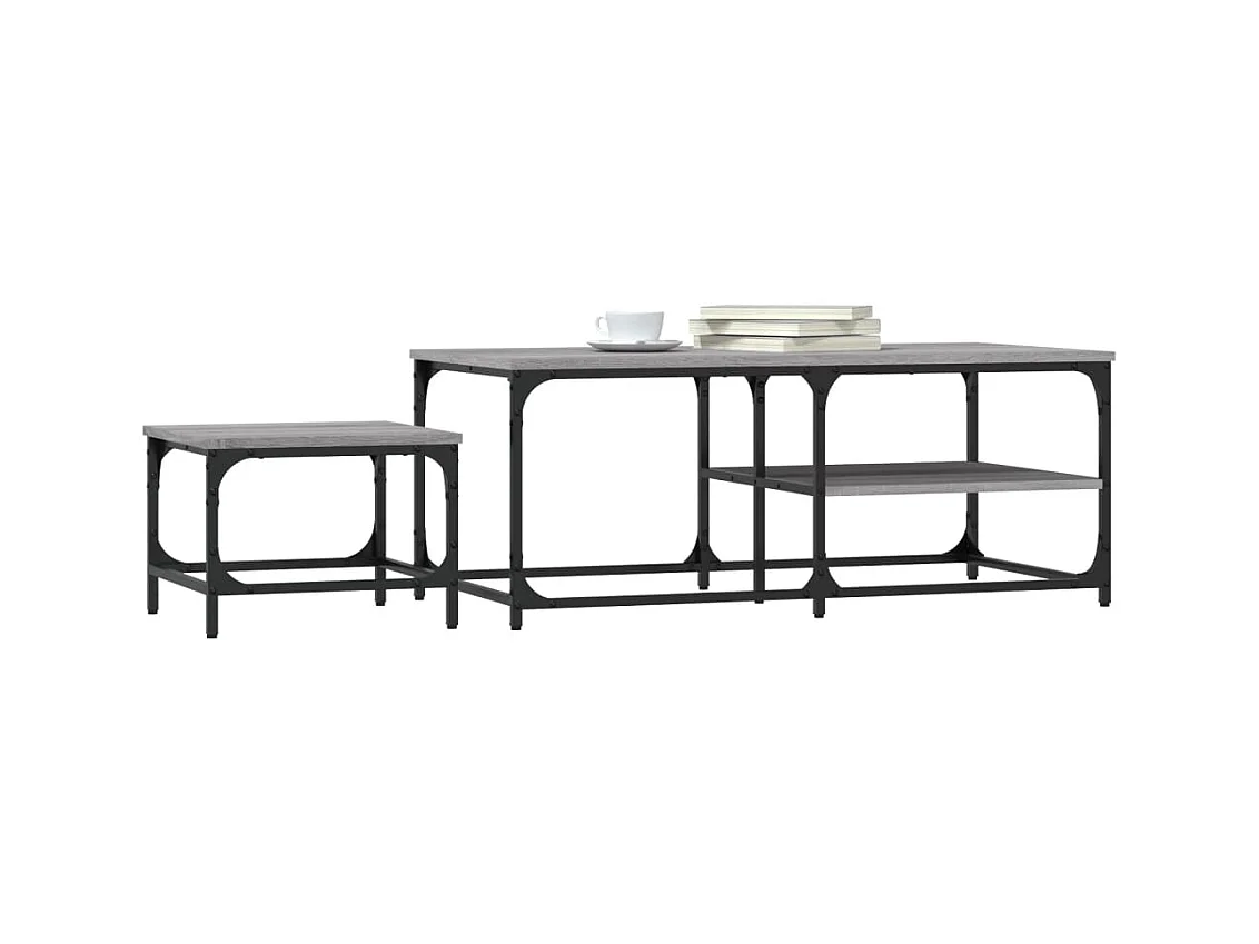 Boyd  Tables basses gigognes 2 pcs sonoma gris bois d'ingénierie