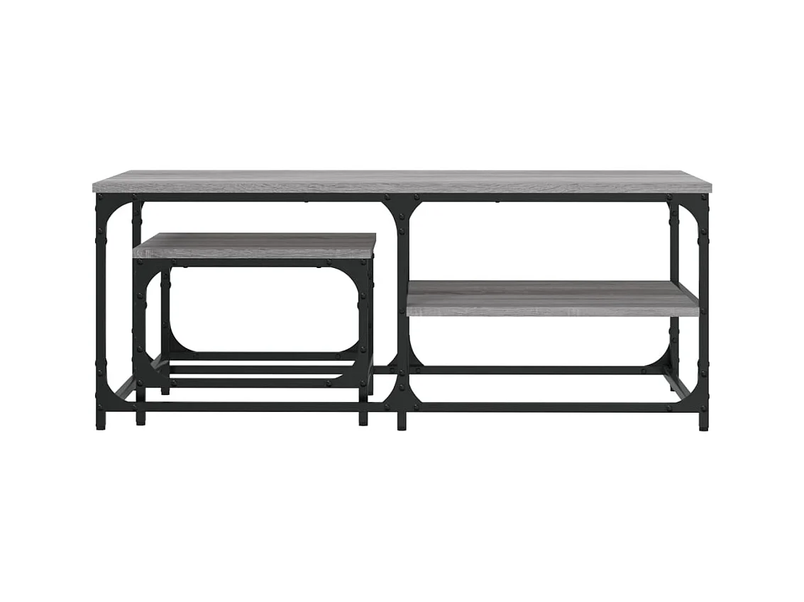 Boyd  Tables basses gigognes 2 pcs sonoma gris bois d'ingénierie