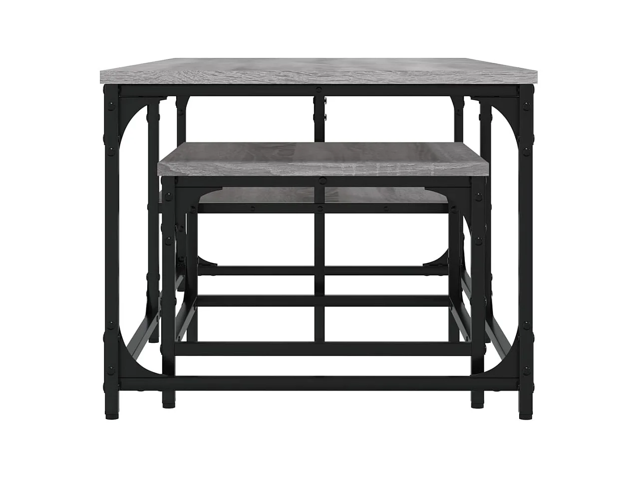 Boyd  Tables basses gigognes 2 pcs sonoma gris bois d'ingénierie