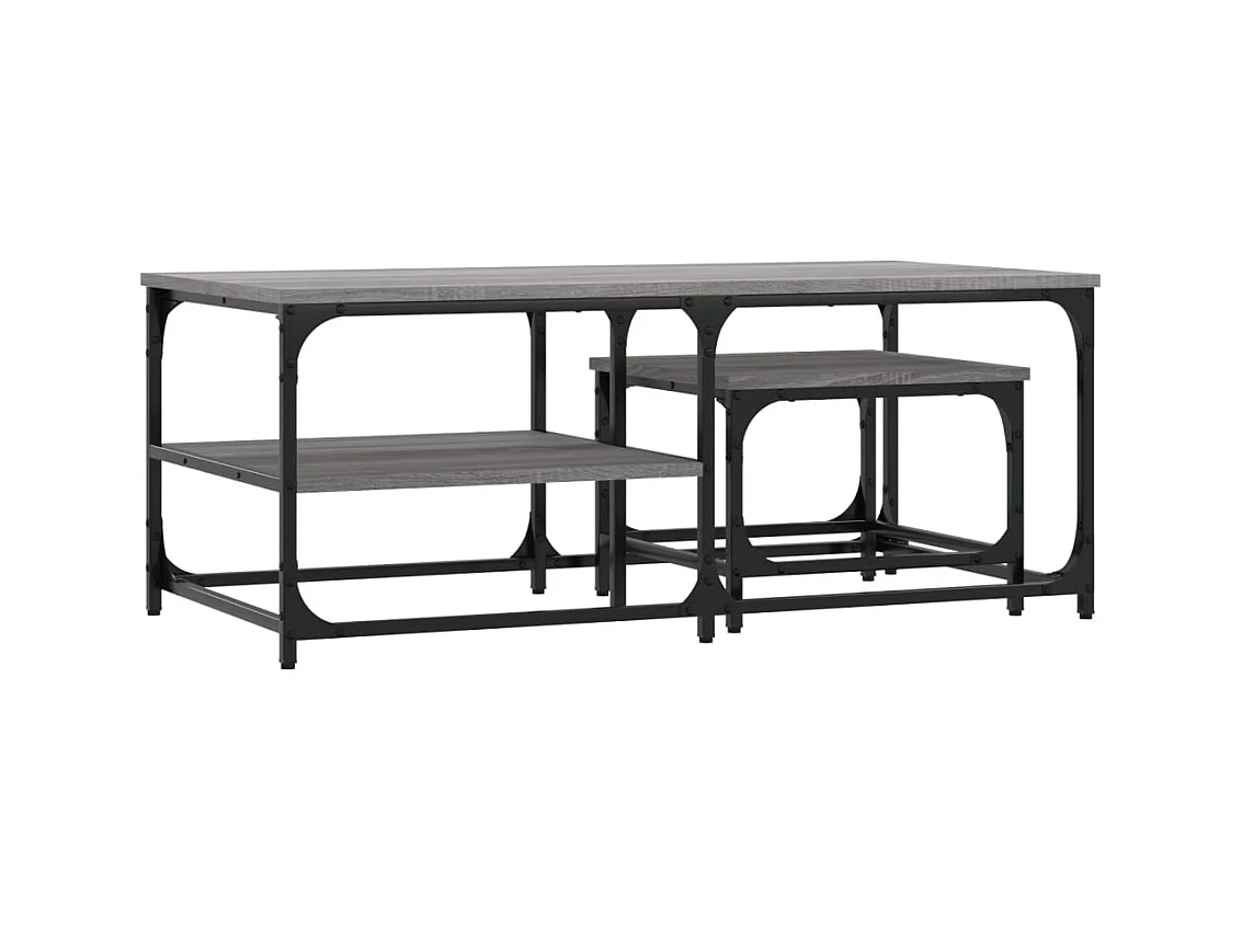 Boyd  Tables basses gigognes 2 pcs sonoma gris bois d'ingénierie