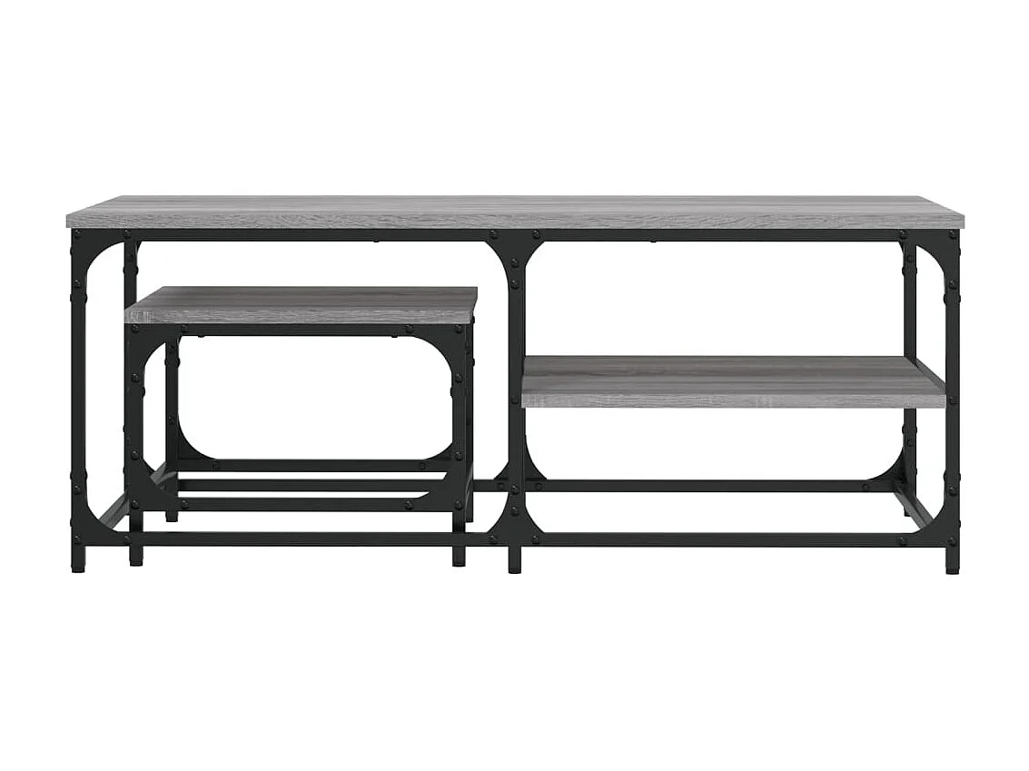 Boyd  Tables basses gigognes 2 pcs sonoma gris bois d'ingénierie