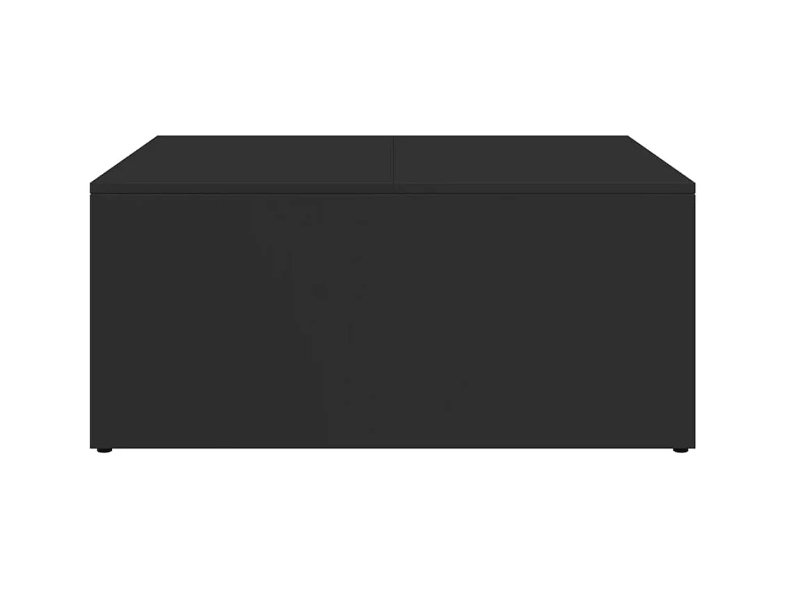 Jacqueline-Claire  Tables basses gigognes 2 pcs noir bois d'ingénierie et métal