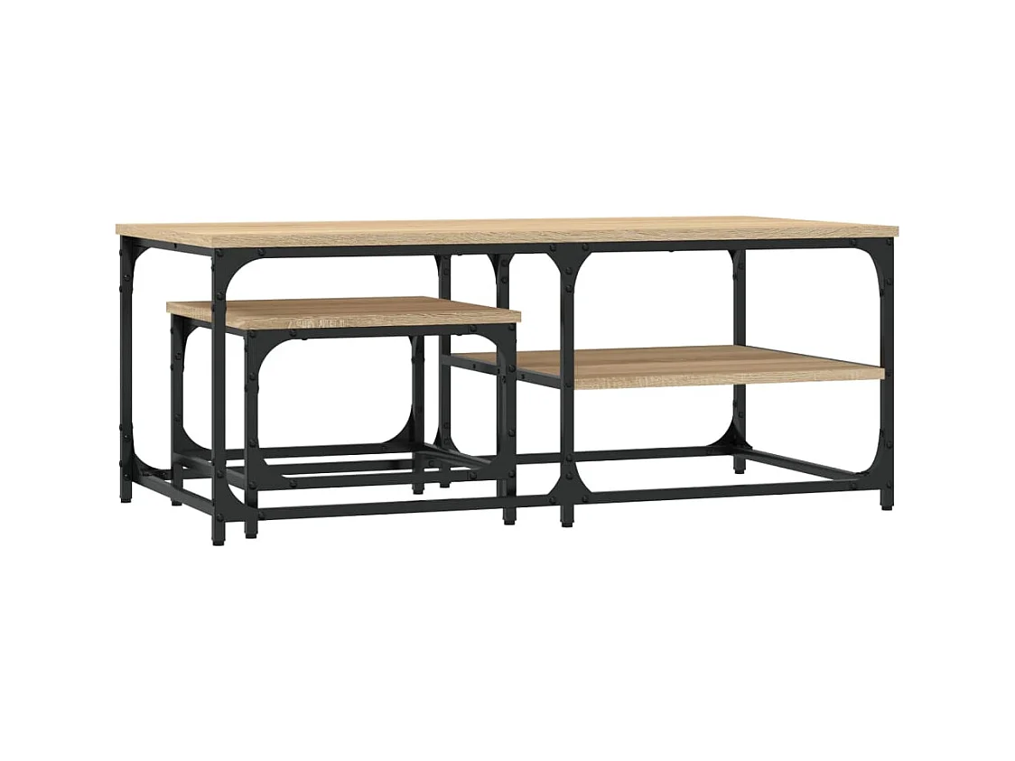 Boyd  Tables basses gigognes 2 pcs chêne sonoma bois d'ingénierie