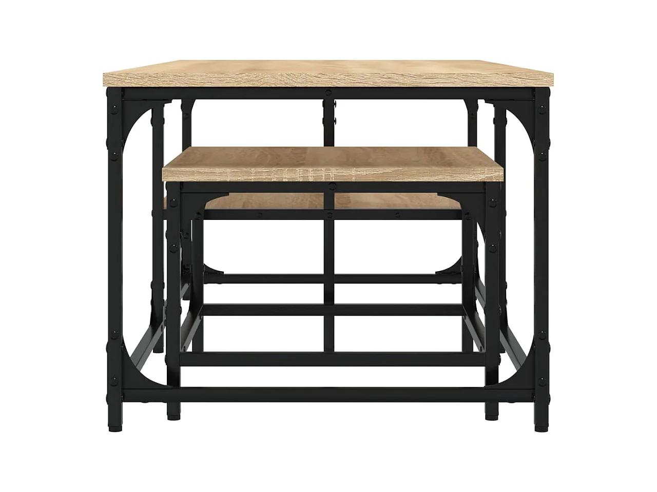 Boyd  Tables basses gigognes 2 pcs chêne sonoma bois d'ingénierie