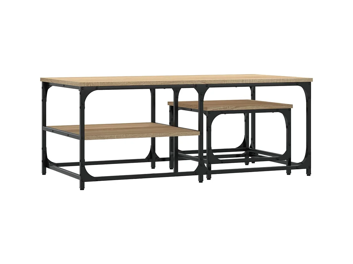 Boyd  Tables basses gigognes 2 pcs chêne sonoma bois d'ingénierie